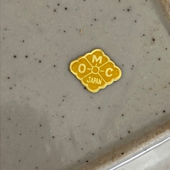 Vintage OMC Japanese ceramic square sushi style plates with hand painted design - Picture 7 of 7